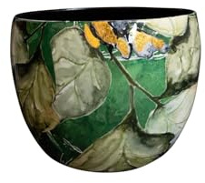 TS Collection - Blumentopf Bee Green - 15x12 - Metall & Epoxy - Exklusive Haushaltswaren für den Innenbereich - Handgefertigt - Einzigartiger Druck - Designed by Lammie