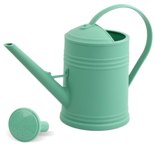 Regadera de 2 Litros Con Caño Largo para Plantas de Interior - Plástico Desmontable, Rociador de Agua Ligero, Botella de Riego para Flores y Suculentas
