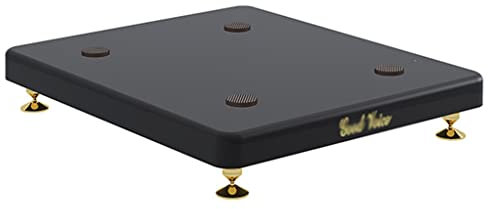 Desktop-Lautsprecherständer, Surround-Sound-Heimkino, Stoßdämpfer-Audiohalterung, Boden-Center-Lautsprecher-Rack, Studio-Monitorständer(30 * 35cm)