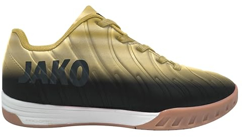 JAKO Unisex J-SI Sweeper fotbollssko, Jet Black Rich Gold, 41 EU