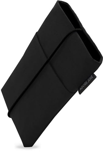 Adore June Funda para Móvil Bene Compatible con 6,7-7,0 Pulgada Smartphones (como iPhone 17 Pro MAX, iPhone 16 Pro MAX, 16 Plus, Galaxy S25 Ultra, Pixel 10 Pro XL), Cierre de Goma, Color Negro