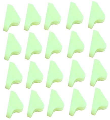 LOORGVEL Leuchtende Zeltschnur Seilschnalle Fluoreszierende Dreieckige Outdoor Schnalle aus Kunststoff 80 Stück für Camping Picknick und Wandern