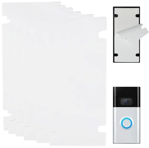 ROHMERIQUE 6 Pack Double Sided Adhesive Tape for Ring Battery Video Doorbell, Strong No-Drill Sticky Mounting Pads, Waterproof & Durable Video Doorbell Mounting Solution for Easy Installation