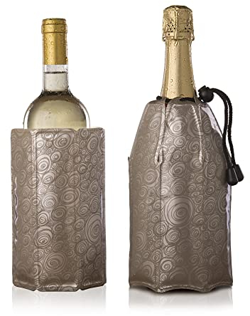 Vacu Vin Rapid Ice Wine and Champagne Cooler Set - Platinum