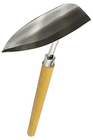 Tomerry Japanese Stainless Steel Triangle Hoe – Made in Japan Hand Weeding Tool, Sharp Durable Garden Hoe with Ergonomic Grip