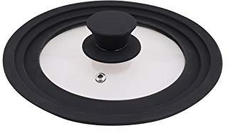 Multi Size Replacement Silicone and Glass Lid fits 18cm, 20cm & 22cm Saucepans & Pots