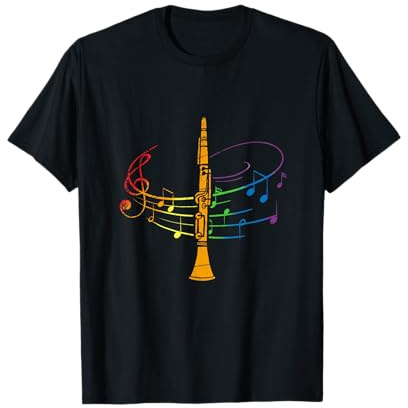 Notes De Musique Clé De Sol Clarinette T-Shirt