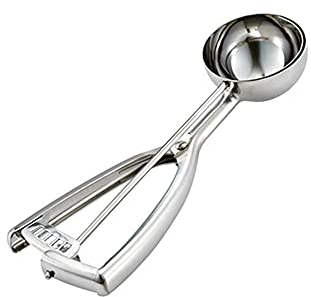 Acero Inoxidable Cuchara de Helado tamaños (4 cm), mejor para helado y fruta