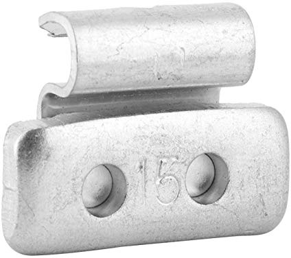 Pesos para equilibrar las ruedas de los neumáticos, 1 paquete de 15 g/0,53 oz, 100 unidades, peso de rueda estilo P, aleación de aluminio, contrapeso con clip para ruedas de acero para automóviles de