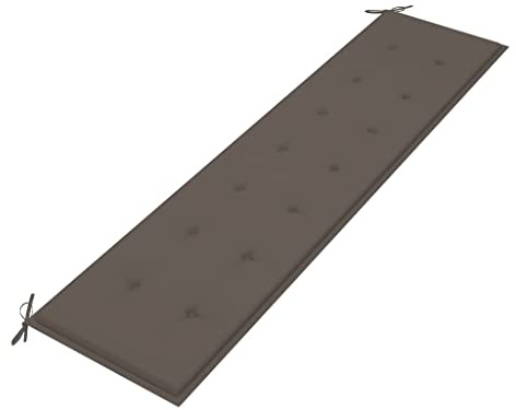 WIFESE Gartenbank-Auflage Taupe 200×50×3 cm Sitzkissen Bank Bankauflage Kissen Outdoor Bierbankauflagen Sitzpolster Bank Sitzauflagen FüR BäNke Bankkissen Eckbank Auflagen
