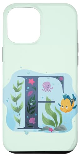 Coque pour iPhone 15 Pro Max Disney Monogramme Lettre F pour plie