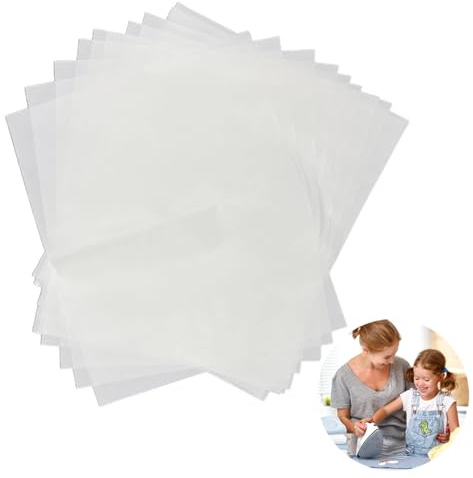 Rjayaa Bügelvlies Beidseitig Haftend 15PCS Aufbügelbarer Einlage Stoff Volumenvlies zum Aufbügeln Vlies Bügeleinlage 30 x 20 cm