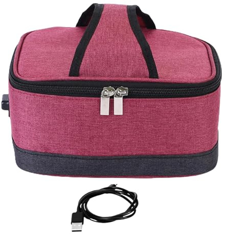 Glacière pour boîte à déjeuner | Sac isotherme USB – Haute capacité de stockage des aliments, sac isotherme pour voyage, pique-nique, travail