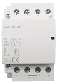 Schütz 4p 32-63a AC 220V 230V 50/60Hz Haushalt AC Modular Schütz Schalter Controller 4no 4nc 2no 2nc Smart Home Haus Hotel Industrie Elektrik (Farbe: 63a-4nc) xiaguolingsm ( Color : 32a-2no 2nc )