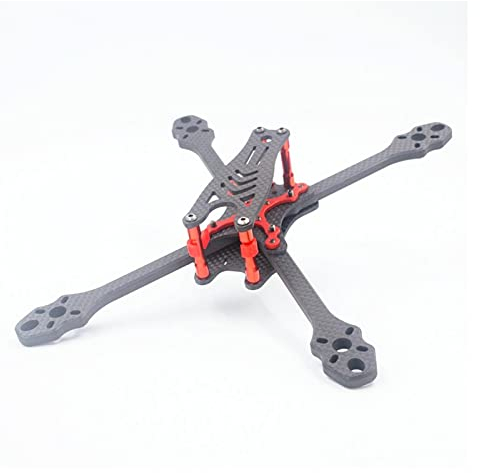 ZEMNLO Carbon Fiber FPV Freestyle Stretch X Quadcopter Rahmen Kit RC Drone 5030 5045 5145 Propeller Quadrocopter-Rahmenarme (Size : 245MM Frame kit)
