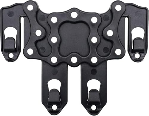 YONCONO Adaptateur de Holster en Polymère, Support de Holster Tactique Serpa Strike Ambidextre pour Plateforme d'Attachement de Gilet Molle