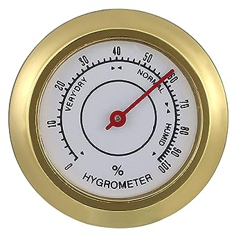 Asukohu 43mm MiniCigars Igrometro Rotondo Analoghi Igrometro Per Humidors Chitarra Scatola di Vino