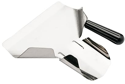 Cabilock Pommes Frites Schaufel aus Edelstahl mit Rutschfestem Griff 23cm Langer Servierlöffel für Pommes Snacks und Desserts Gastronomisches Küchenwerkzeug für Grillpartys