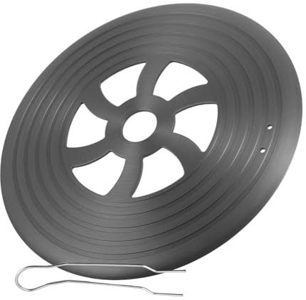 Diffuseur de Chaleur Rond pour Gazinière et Plaque à Induction | Transfert Thermique, Aluminium Noir, Anti-brûlure, Résistance aux Hautes Températures, Usage la Cuisine