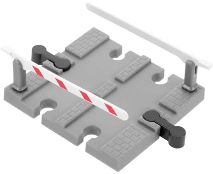 Abaodam Train Track Accessories Diy Railway Track Barrier Decorative Train Road Block Railing Barrier Model for Pretend Play for Boys and Girls