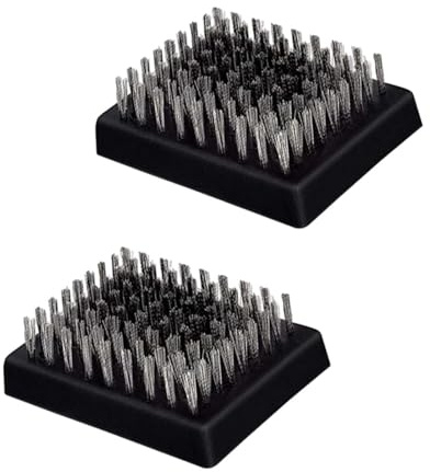 MagiDeal Lot de 2 brosses métalliques pour Barbecue, poignée Confortable, compactes et Robustes, Accessoires de Nettoyage pour Barbecue, pour la Maison et la