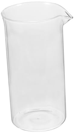 VALICLUD Verre De Rechange Pour Cafetière à Piston Tasse Filtre Verre Léger Avec Bec Verseur Compatible Café Et Thé Pour Cuisine Et Bureau