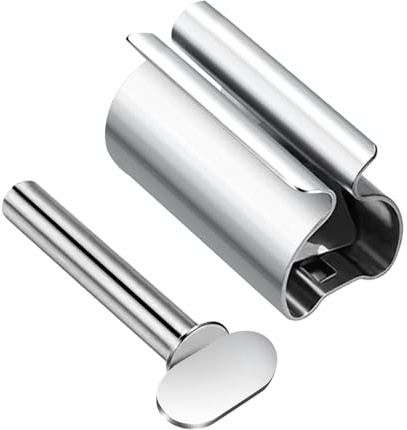 SVCEQZE Exprimidor De Tubos De Pintura | Exprimidor Ahorrador para Tubos De Cosmeticos | Dispensador Manual De Pastas En Acero Inoxidable para Pasta De Dientes Y Crema Facial