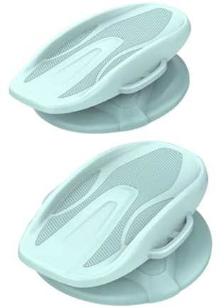 Qianly 2 Piezas Disco Giratorio de Cintura Placa de Balance Abdominal Máquina Separada Material PP Resistente Adecuado para Hogar Oficina Gimnasio Do, Verde