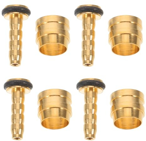 Alipis 8Set Kit de Raccords Olive et Aiguille Hydraulique pour Freins à Disque Vtt Insert Cuivre Anti-fuite Compatible Universellement pour Réparation et Remplacement de Durites