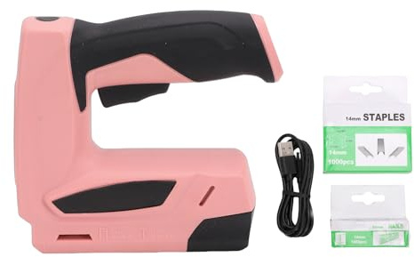 Naroote Graffatrice Elettrica, Chiodatrice a Batteria di Tipo U e T con Porta di Ricarica USB, Utensili Ricaricabili Senza Fili per Lavori Artigianali, per la Lavorazione Del Legno