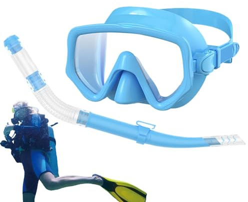 Dykning Och Snorkling Utrustning,Snorkelutrustning Vuxen - Silikon Ansiktsmask Panoramavy Vid Sikt För Vattensportentusiaster Strandresor Undervattensaktiviteter