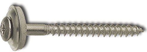 Spenglerschrauben Edelstahl 4.5x25 mm; 100 Stück; mit Dichtscheibe D = 15 mm; A2 Spengler Schrauben; Torx Antrieb TX20