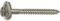 Spenglerschrauben Edelstahl 4.5x25 mm; 100 Stück; mit Dichtscheibe D = 15 mm; A2 Spengler Schrauben; Torx Antrieb TX20