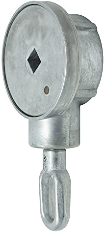 DIWARO.® | Kegelradgetriebe für Markisen | 3:1 | mit Endanschlag | blank | Markisengetriebe