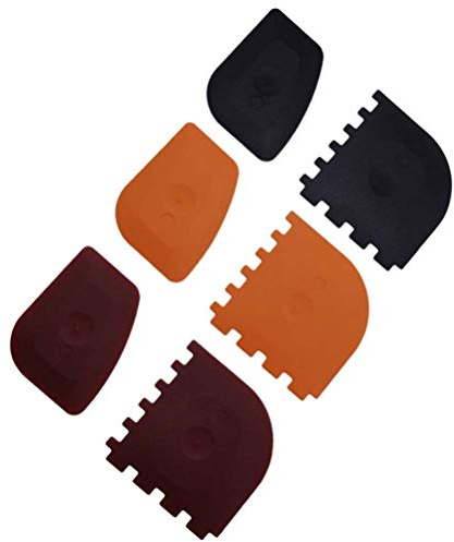 6pcs Topfschaber Pfannenschaber Gusseisen Pfannen Schaber Grillschaber Kunststoff Topf Spatel Reinigungswerkzeug BBQ Gebäck Kochen Küche Werkzeuge Küchenhelfer