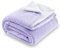 SOCHOW Waffle Sherpa Fleece Throw Blanket, Super Soft Fuzzy Warm, Lightweight Fluffy Reversible Plush Blanket for Bed Sofa Couch, 127cm×150cm Lilac