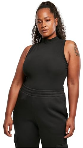 URBAN CLASSICS Body Donna a Lupetto con Collo Alto e Maniche Lunghe, Dolcevita Smanicato in Jersey Elasticizzato, Anche Taglie Extra-Large XS - 5XL