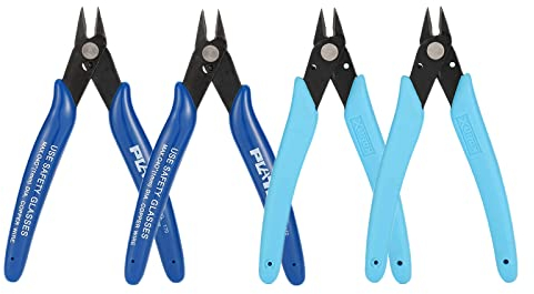 CYH 4 Pièces Electronic Pinces Coupantes de Côté, Pince Coupante Precision, Cisaille Latérale Outil de Coupe, pour Câble Électrique Bijoux Réparation