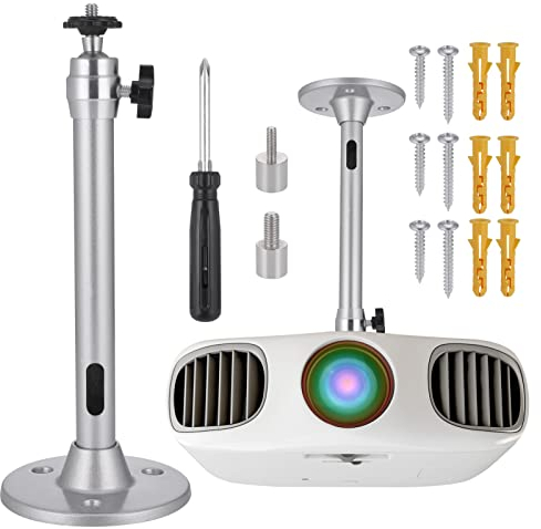 Zocipro Mini Beamer Projektor Halterung, Universal Aluminium Projektor Deckenhalterung mit Schraubendreher, 360 Grad Drehbare Wandhalterung Beamer Halterung für Projektor Wall Ceiling Mount
