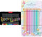 Faber-Castell 116437 - Buntstifte Blackwood, Black Edition, 36er Metalletui & 201910 - Buntstifte Sparkle Pastell, 12er Metalletui