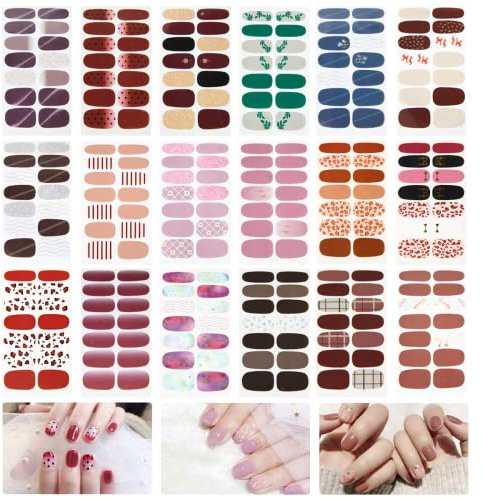 WOKICOR Stickers d'Art pour Ongles - Belle Mode DIY Décoration (C)