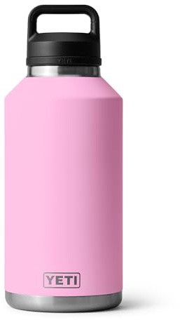 Yeti Rambler 64 oz Bottle, Vacuum Insulated, Stainless Steel with Chug Cap, Power Pink