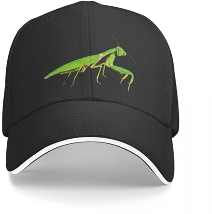 VIDOJI Unisex Baseballkappe Gottesanbeterin Kappe Baseballkappe Wandern Kinder Sonne Bommelmütze Männer und Frauen Hut