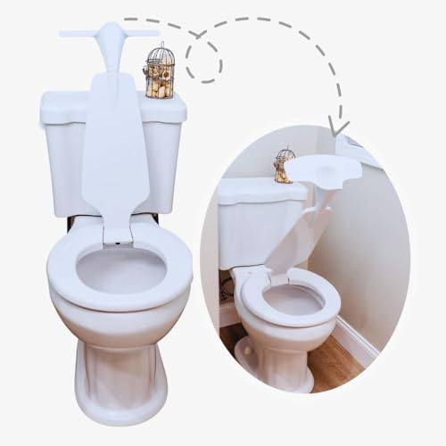 Toilet Seat with Urinal Attachment (Elongated) - Solution for Urine Splatter in our Bathroom - 100% Effective