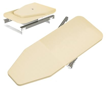 Bimiti Klappbares Bügelbrett mit 180° Drehung - Platzsparend im Schrank, ausziehbar, 82 x 31 x 15 cm