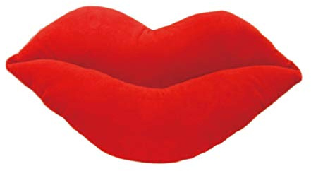 HOLIDYOYO Lippenkissen Kissen in Lippenform Kurzplüsch-Dekokissen Mit Baumwollfüllung Sofakissen Für Wohnzimmer Schlafzimmer Arbeitszimmer Geschenk Für Paare 17.72X9.84X3.15In
