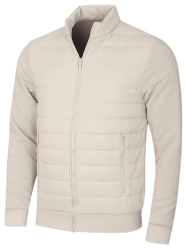 Calvin Klein Herr 2025 Hybrid Quilted Fleece Jacka Med Trattkrage