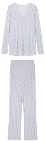 Women'secret Pigiama da Donna, Grigio, M