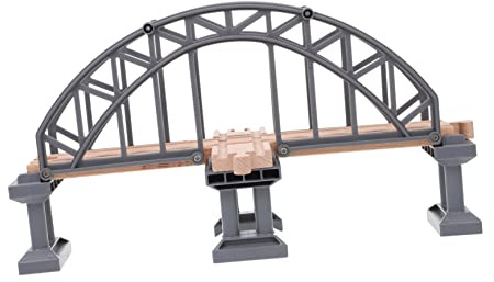 ERINGOGO 1pezzi Giocattolo Ponte Treno in Legno e Abs Accessorio Binari Modellismo Ferroviario Per Ragazzo Ragazza Ragazza Ponte Traccia Cognitivo Facile Da Usare e Sicuro Per Ragazzi