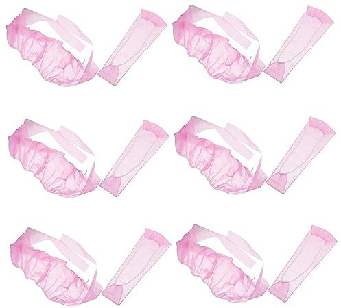 BESPORTBLE 20 Set of Disposable Non-woven Bras and Underwear for Women Breathable Sauna Spa Accessories Comfortable and Lightweight for Beauty Salons and Personal Care Pink